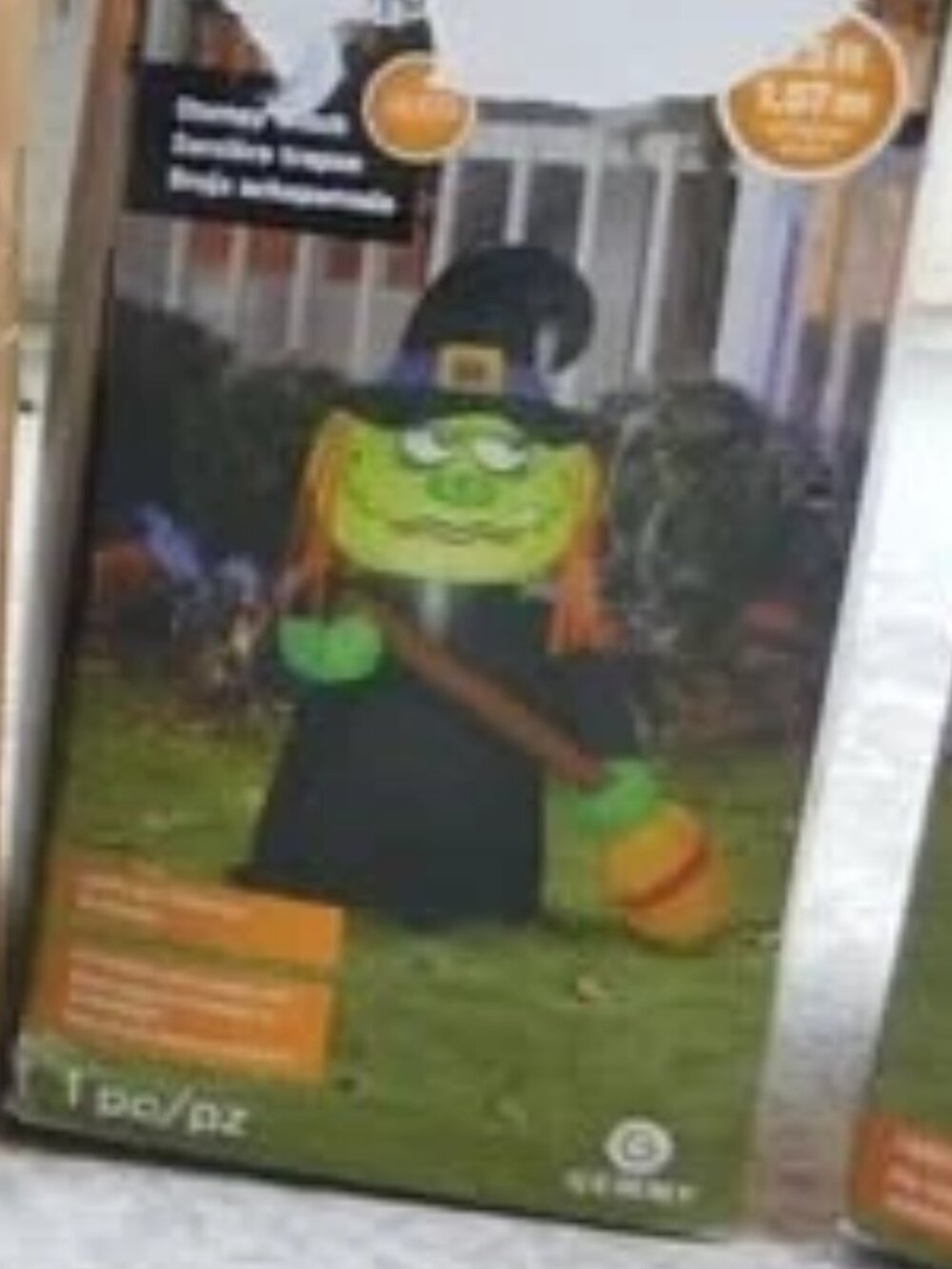 Halloween 4ft Witch Inflatable Yard Decoration Gemmy